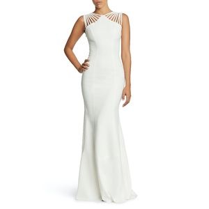 Dress The Population Harlow Crepe Gown, White
